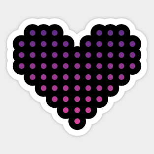 Gradient Heart of Dots Sticker